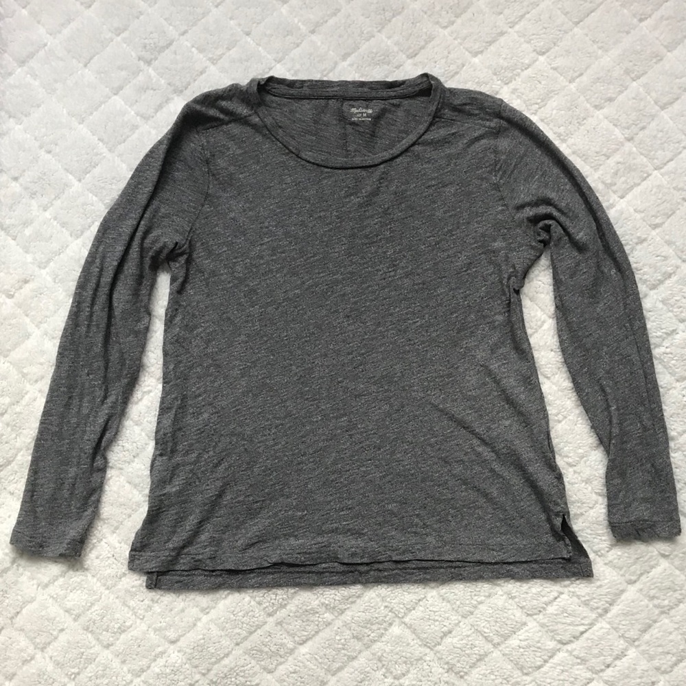 Madewell Whisper Cotton Long-Sleeve Tee size M